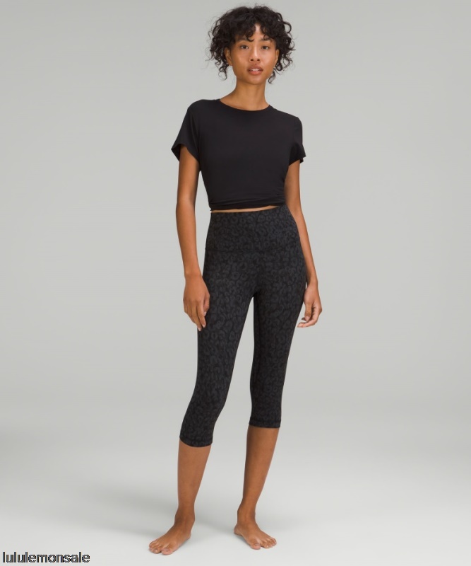 Lululemon Damen DELULU107 | Ineinander Verschlungen Camo Ausrichten Hochhaus Ernte 17